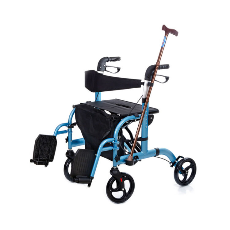 Lüks Ayak Pedallı Alüminyum Rolatör Comfort Plus BZ9124A