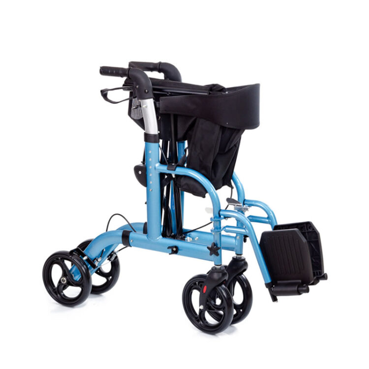 Lüks Ayak Pedallı Alüminyum Rolatör Comfort Plus BZ9124A